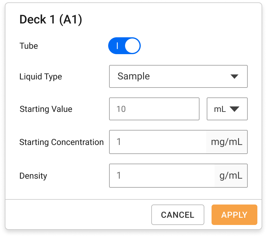 Tube Deck Detail Information